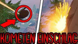 KOMET SCHLÄGT MITTEN IN DER RUNDE EIN  Kometen Einschlag  Fortnite Battle Royale [upl. by Gere]