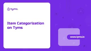 How to use item categorization on Tyms Accounting Software [upl. by Latrena590]