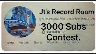 JTs Record Room 3000 subs contest entry jtsrecordroom3963 vinylshawn4757 vinylcommunity [upl. by Akanke77]