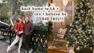 back home to LA  I CANT BELIEVE HE DID THIS  VLOGMAS Day 21 [upl. by Hestia]