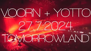 Joris Voorn B2B Yotto  Tomorrowland 2772024 [upl. by Afatsum876]