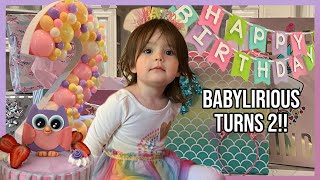 Babylirious BIRTHDAY PARTY Happy 2nd Birthday Babylirious [upl. by Ylluz837]