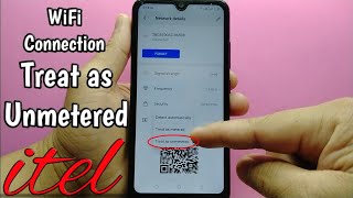 How to set wifi metered connection into treat as unmetered in itel S15 [upl. by Enaed]