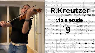 R KREUTZER Nr 9 📕violin amp viola etude Maggie Vaternik violist [upl. by Ernst441]