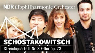 Schostakowitsch Streichquartett Nr 3 mit dem Noah Quartett  NDR Elbphilharmonie Orchester [upl. by Magda]