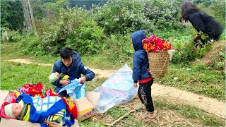 Helping abandoned babies following his father to work as a laborer to get money [upl. by Odnanref]