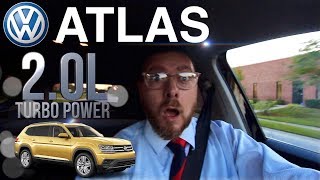 💯 NEW 2018 VW ATLAS S w20L TURBO  REVIEW amp TEST DRIVE  Throws Dad into his Seat lol [upl. by Acisset846]