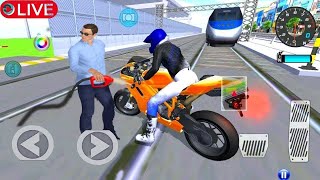 🔴LIVE✅3D SUPER BIKE VS Bullet Train POLICE Car Driving School Best Android Gameplay HD [upl. by Romeo]