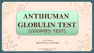 Antihuman Globulin Testing [upl. by Hakon585]