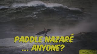 Paddle Surfing in Nazaré  RAW CLIPS Nazaré Surfing Dec 17 2018 🇵🇹 [upl. by Gerti527]