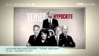 Ad Hominem NRA Elitist Hypocrite vs Obama [upl. by Rehpotsrik]