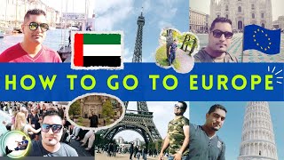 🇦🇪🇪🇺 How To Go To Europe From Dubai UAE  UAE To Europe Schengen Visa 2024 [upl. by Lindemann]