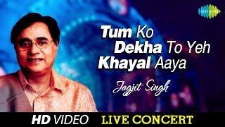 Tum Ko Dekha To Yeh Khayal Aya  Jagjit Singh  Live Concert Video [upl. by Ursas]