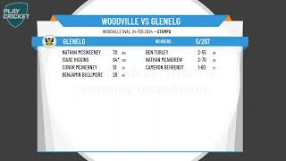 SPC West End Mens 1st Grade  Div One Round 9  Woodville v Glenelg Day 1 [upl. by Dyoll575]