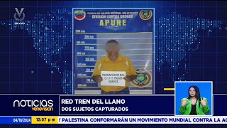 Desmantelan red logística del Tren del Llano  4 de octubre de 2024 [upl. by Biel]