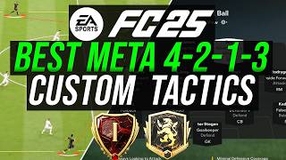 BEST META 4213 Custom Tactics amp Roles With Gameplay  EA FC 25 [upl. by Aimaj]