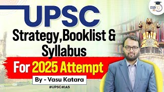 Complete UPSC Strategy Booklist amp Syllabus For UPSC 2025 Attempt  StudyIQ IAS [upl. by Nihs123]