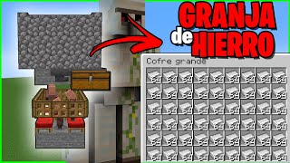 ✅ LA MEJOR GRANJA DE HIERRO SENCILLA en MINECRAFT 1192 [upl. by Moir511]