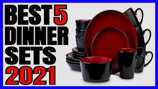 5 Best Dinnerware Set 2021 [upl. by Ecargyram]