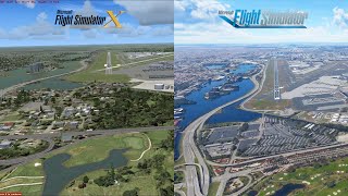 Airport Scenery FSX vs FS2020  Microsoft Flight Simulator 2020 [upl. by Maddis]