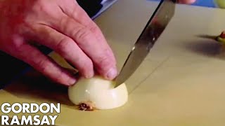 Dicing An Onion  Gordon Ramsay [upl. by Joab]