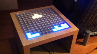 Interactive RGB LED Table from Ikea Lack sidetable [upl. by Enajyram192]