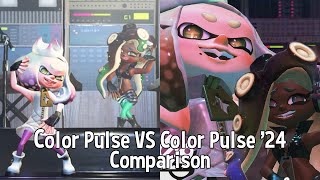 Color Pulse vs Color Pulse 24  Off The Hook Day 1 Splatfest Song Comparison [upl. by Sairahcaz]