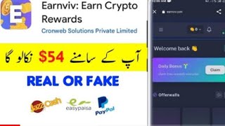 earnviv app se paise kaise kamaye  earnviv earn crypto rewards  earnviv payment proof [upl. by Brigit756]