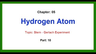 Stern  Gerlach experiment [upl. by Ttehc]