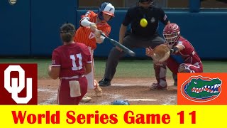 4 Florida vs 2 Oklahoma Softball Highlights 2024 NCAA World Series Game 11 [upl. by Imre]