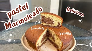 PASTEL MARMOLEADO DELICIOSO 🍰 TORTA MARMOLADA ESPONJOSA [upl. by Herbst]