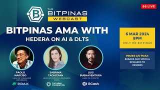 BitPinas AMA with Hedera Hashgraph on AI amp DLTs  Webcast 42 [upl. by Shaia655]