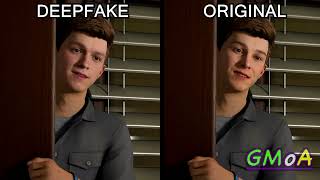 SpiderMan Remastered Tom Holland as Peter Parker DEEPFAKE w AI VOICE [upl. by Anidan]