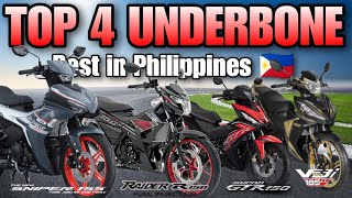 4 Best Underbone Bike in Philippines  Full Comparison Specs and Features plus Price amp Installment [upl. by Emili]