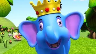 Hathi Raja Kahan Chale  Kids Rhymes In Hindi  Hindi Poems  हाथी राजा कहाँ चले  Iwiz Kids India [upl. by Nirok5]