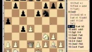 Kramnik  Topalov World Championship Match 1 Ouverture catalane 2006 [upl. by Idnew]