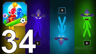 Stickman Party 2 3 4 MiniGames Part 34 Gameplay Walkthrough Android IOS [upl. by Etam]