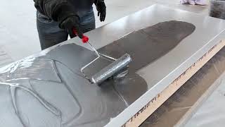 DIY Marble Countertop  Metallic Epoxy  Leggari Products [upl. by Assin]