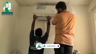 How to Install Ac Indoor outdoor Air Conditionerin your Home With Nadeem Zakir Topfixers 2024 [upl. by Idmann475]