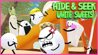 Roblox HIDE amp SEEK WITH WHITE FOODS in SECRET STAYCATION [upl. by Nyrem]