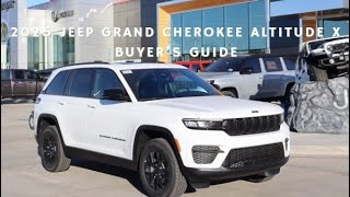 2025 Jeep Grand Cherokee Altitude X Buyer’s Guide [upl. by Tnecnev156]