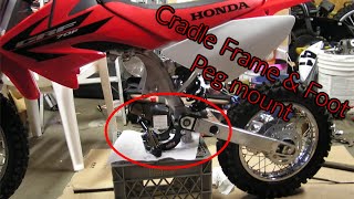 Cradle frame adapter for Honda XRCRF50 framed pitbikes bolt on [upl. by Schechter]