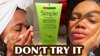 My Honest Simple Moisturizing Face Wash Review And Research WATCH BEFORE BUYING ONE FOR YOURSELF [upl. by Kelci]