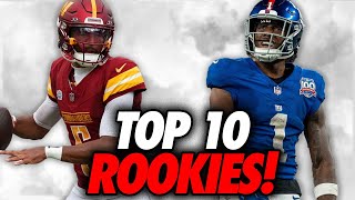 Top 10 NFL Rookies SO FAR This Season  NFL Analysis [upl. by Allissa]