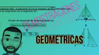 DEMOSTRACIONES GEOMÉTRICAS primeros pasos 11 1 [upl. by Virgel]