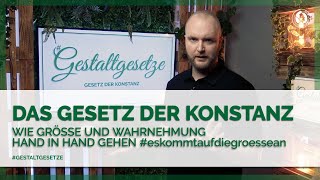 Das Gesetz der Konstanz  Alles was du wissen musst  Größe und Wahrnehmung [upl. by Athey175]