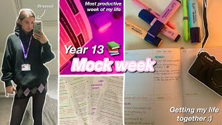 YEAR 13 MOCK WEEK preparing  how I revise [upl. by Barmen182]