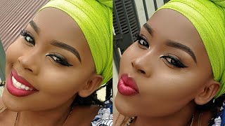 BEGINNER FRIENDLY FOUNDATION ROUTINE KENYAN MAKEUP ARTIST [upl. by Nauqal]