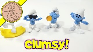 Clumsy 9 Smooth 10 Harmony 11 Crazy 12  Smurfs 2 Movie  2013 McDonalds Happy Meal Toy Review [upl. by Atorod]