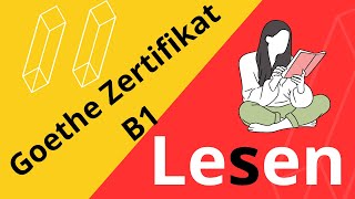 Goethe Zertifikat B1 Lesen  Examen Goethe Zertifikat Leseverstehen [upl. by Phelan]